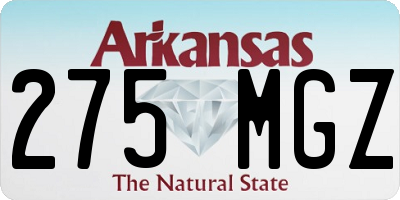 AR license plate 275MGZ