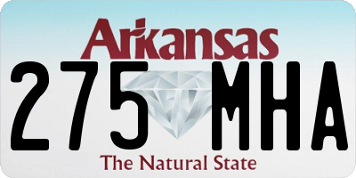 AR license plate 275MHA