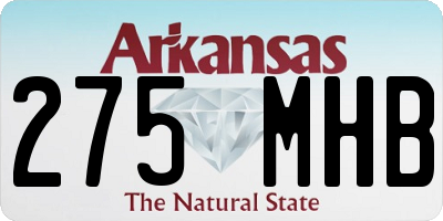 AR license plate 275MHB