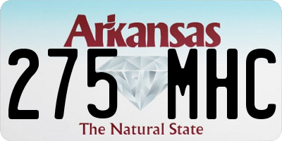 AR license plate 275MHC