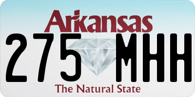 AR license plate 275MHH