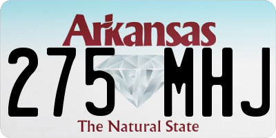 AR license plate 275MHJ