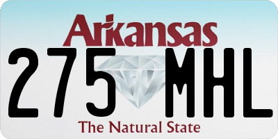 AR license plate 275MHL