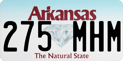 AR license plate 275MHM