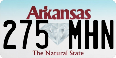 AR license plate 275MHN