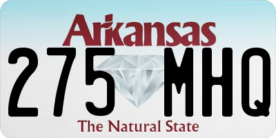 AR license plate 275MHQ