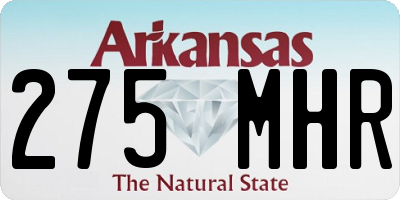 AR license plate 275MHR