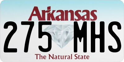 AR license plate 275MHS