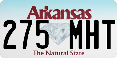 AR license plate 275MHT