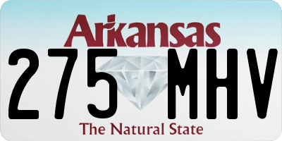 AR license plate 275MHV