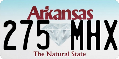 AR license plate 275MHX