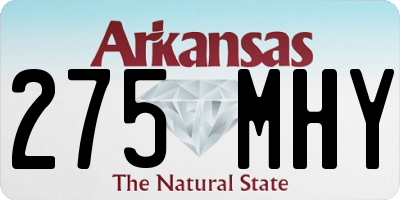 AR license plate 275MHY