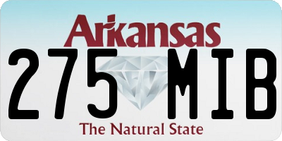AR license plate 275MIB