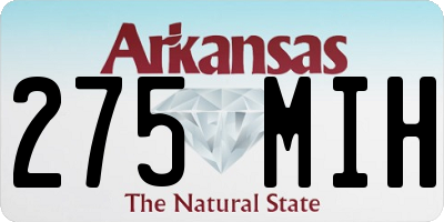 AR license plate 275MIH