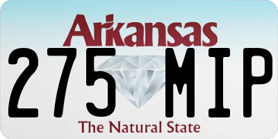 AR license plate 275MIP