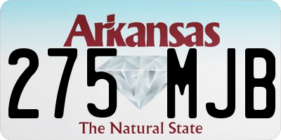 AR license plate 275MJB