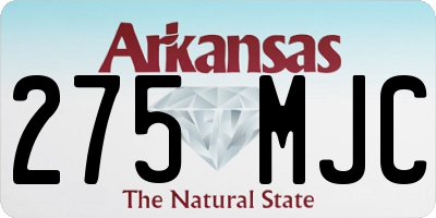 AR license plate 275MJC