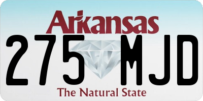 AR license plate 275MJD