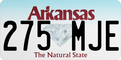 AR license plate 275MJE