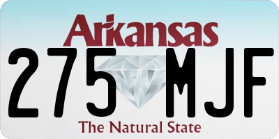 AR license plate 275MJF