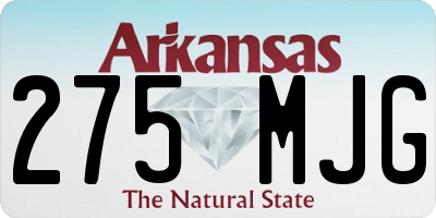 AR license plate 275MJG