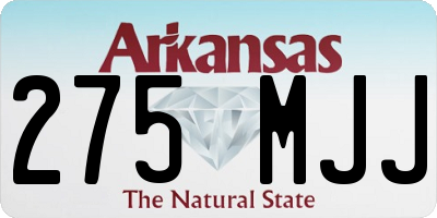 AR license plate 275MJJ