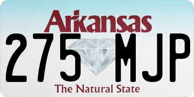 AR license plate 275MJP