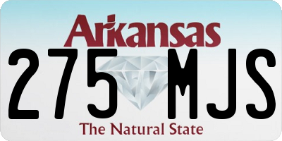 AR license plate 275MJS