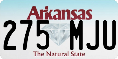 AR license plate 275MJU