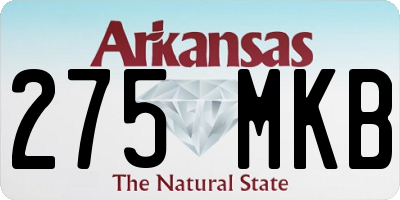 AR license plate 275MKB