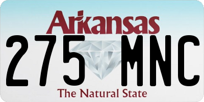 AR license plate 275MNC