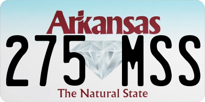 AR license plate 275MSS