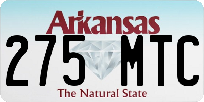AR license plate 275MTC