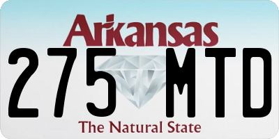 AR license plate 275MTD