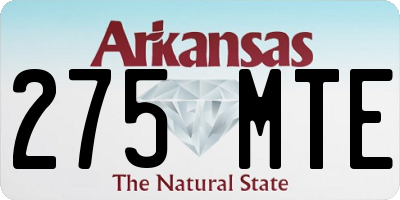 AR license plate 275MTE