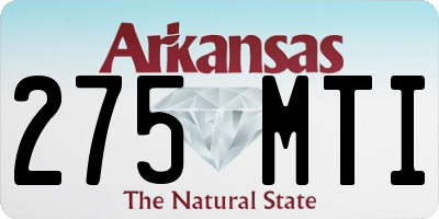 AR license plate 275MTI
