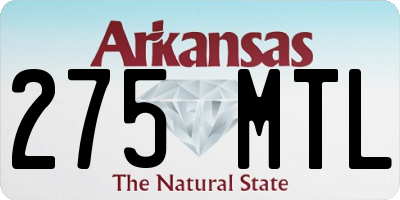 AR license plate 275MTL