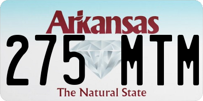 AR license plate 275MTM