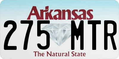 AR license plate 275MTR