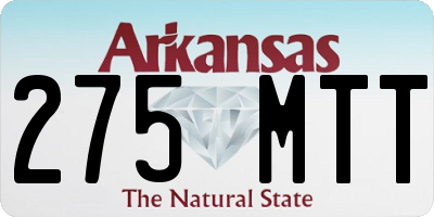 AR license plate 275MTT