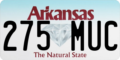 AR license plate 275MUC
