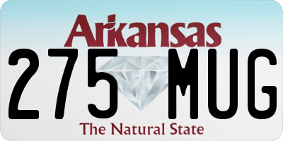 AR license plate 275MUG