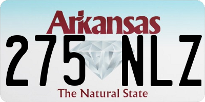 AR license plate 275NLZ