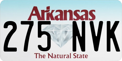 AR license plate 275NVK