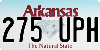 AR license plate 275UPH