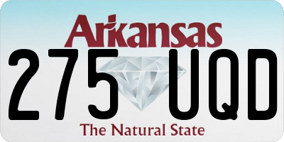 AR license plate 275UQD