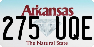 AR license plate 275UQE