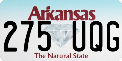 AR license plate 275UQG