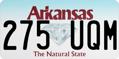 AR license plate 275UQM