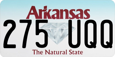 AR license plate 275UQQ